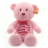 Bear Stripe Belly Pink 9"
